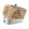 Harvest Pumpkin 4 Slice Toaster Cover Small Appliance Cover Toaster Dustproof Fingerprint Protectors Machine Washable, Country Gingham Sunflower Leaves Orange view 1