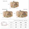 Harvest Pumpkin 4 Slice Toaster Cover Small Appliance Cover Toaster Dustproof Fingerprint Protectors Machine Washable, Country Gingham Sunflower Leaves Orange view 3