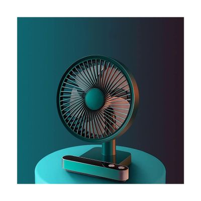 ZUMAHA Fan 4 Speed Settings Small Fan, Desk Fan with LED Display, Personal Fan with Removable Grille for Indoor/Home/Office Useful