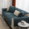 vctops Rustic Linen Textured Couch Sofa Cover Solid Color Non Slip Sectional Couch Covers Soft Sofa Slipcover for Dogs, Children, Pets Furniture Protector (Dark Green,36"x47") view 4