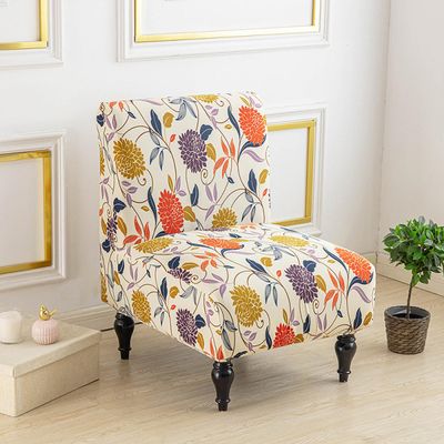 Chair Slipcovers Chair Cover Home Hotel Elastic Chair Cover Armless Sofa Chair Cover Stretch Accent Chair Dustproof Covers Without Arms Single Sofa Cover Furniture Protector for Living Room Hotel