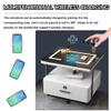 FZYUAN Modern Nightstand with Charging Station and with Fingerprint Lock Drawer Smart Nightstand End Side Table LED Light Bedside Table Bedside Cabinet for Living Room, Bedroom,Black view 2