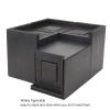 QANYEGN 4PCS straight Bed Risers, 4in Black Furniture Frame Lift, Bed Elevators, Ideal for Enhance Stability and Height of Sofas view 4