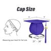 goprety Matte Graduation Cap with 2025 Tassel Unisex Graduation Hat for High School & Bachelor Purple view 3