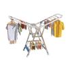 ATYUJKB Clothes Drying Rack Outdoor, Laundry Drying Rack Foldable with Wheels, Laundry Stand Organizer, Stainless Steel Laundry Room Drying Racks, Saves Space (150cm/59in) view 1