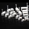 CLENEA 100pcs Nail Cable Clip Office DIY Wall Square Trough Mount Home Supplies Sub Line Fixing Clamp Wire Card Multipurpose (Color : 14mm) view 3