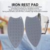 2 Pcs Thicker Silicone Iron Rest Pads, Multipurpose Heat Resistant Iron Mat, Durable Mini Silicone Iron Pad Protective Pads for Iron to Protect Your Table During Ironing(Gray) view 3