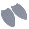 2 Pcs Thicker Silicone Iron Rest Pads, Multipurpose Heat Resistant Iron Mat, Durable Mini Silicone Iron Pad Protective Pads for Iron to Protect Your Table During Ironing(Gray) view 4