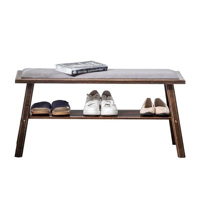 Shoe Rack Shoe Entryway Bench, Shoe Bench Rack, Shoe Rack Bench, Organizer with 2 Tier Storage Organizer, for Entry Hallway Living Room Shoe Storage Organizer (Color : 1)