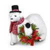 Annalee Poinsettia Polar Bear, 8 in Collectible Figurine view 1