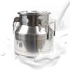 Bacacoo 12L Stainless Steel Milk Pail, Closed Wine Storage Tank Pail Container, Large Capacity Wine Milk Pail, With Individual Recessed Silicone Seal Lid For Restaurant Family Milk Tea Shop view 1