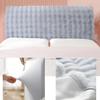 XGANGM Thicken Velvet Bed Headboard Cover Super Soft Comfotable Short Plush Bed Head Slipcover for Full/King Size Queen Size Twin Bed Washable Headboard Protector,Light Green,220cm/86.6in view 4