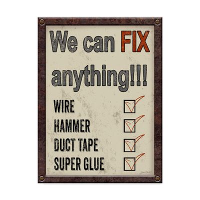 Jean Plout 'Garage Sign Collection' Canvas Art