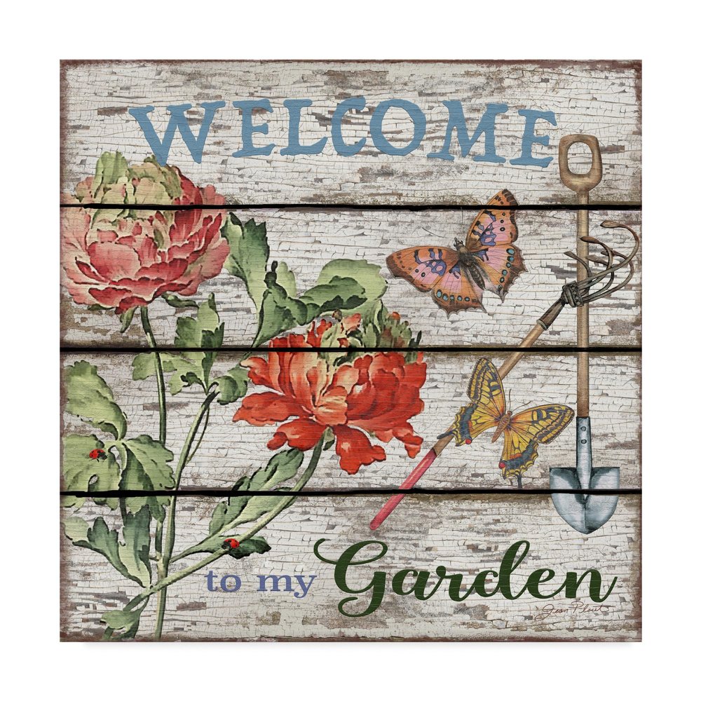 Jean Plout 'Country Garden' Canvas Art