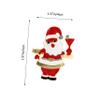 ABOOFAN 4pcs Christmas Napkin Rings Rhinestone Accessories Napkin Holders for Tables Wedding Accessories Christmas Santa Napkin Rings s Napkins and Rings Santa Claus view 2