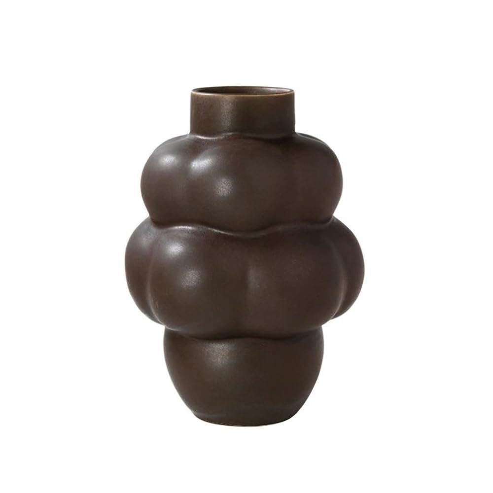 AISEER Scandinavian Art Ceramic Vase Ornament Creative Living Room Ceramic Vase Creative Ceramic Simple Grape-Shaped Vase Decoration Living Room Dried Flower Vase Home Decorat Ornaments