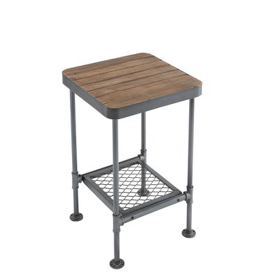 Boraam Industries Newport End Table, Gray/Natural