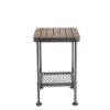 Boraam Industries Newport End Table, Gray/Natural view 4