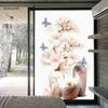 CLoxks Glass Window Film Window Film Privacy Flowers Non Adhesive Glass Sticker Sun Protection Heat Control Window Coverings for Homedecor Window Privacy Film (Size : 40x100cm) view 3