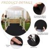 Lanmmraifc Black Aisle Runner for Wedding, 2mm Non-Slip Event Carpet Aisle Decoration Bridal Runway Rugs for Wedding Church Ceremony Christmas Party (Size : 1.2x20m) view 2
