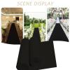 Lanmmraifc Black Aisle Runner for Wedding, 2mm Non-Slip Event Carpet Aisle Decoration Bridal Runway Rugs for Wedding Church Ceremony Christmas Party (Size : 1.2x20m) view 4