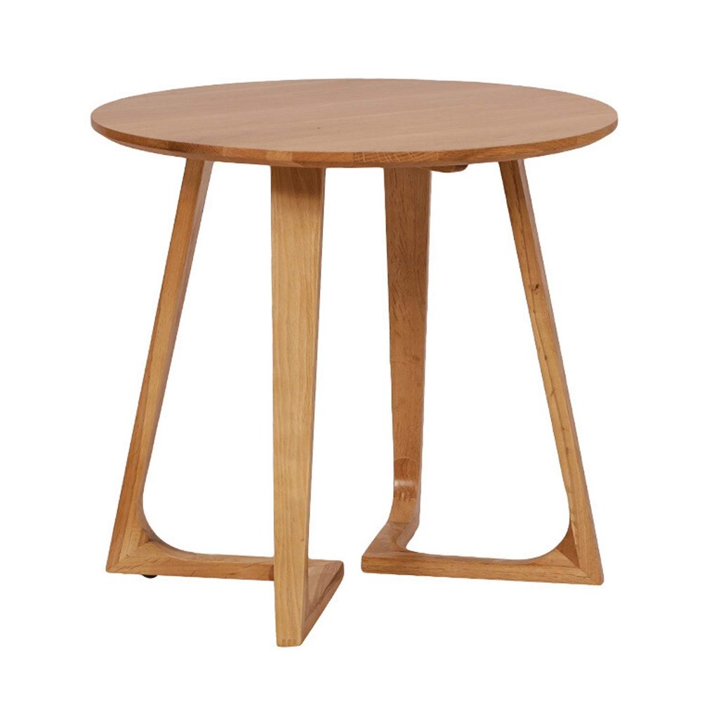 HASMI Coffee Table Round Small End Side Coffee Tables Sofa Small Side Table Nightstand Wood Accent Table for Living Room Bedroom Terrace Bristro Table