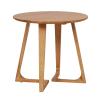 HASMI Coffee Table Round Small End Side Coffee Tables Sofa Small Side Table Nightstand Wood Accent Table for Living Room Bedroom Terrace Bristro Table view 1
