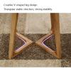 HASMI Coffee Table Round Small End Side Coffee Tables Sofa Small Side Table Nightstand Wood Accent Table for Living Room Bedroom Terrace Bristro Table view 4