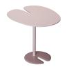HASMI Coffee Table Round Side Table Elegant Lotus Leaf Design End Table Matte Texture Small Tables for Living Room, Accent Tables, Side Table for Small Spaces20" Tall Bristro Table (Color : Gray) view 1