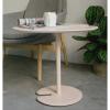 HASMI Coffee Table Round Side Table Elegant Lotus Leaf Design End Table Matte Texture Small Tables for Living Room, Accent Tables, Side Table for Small Spaces20" Tall Bristro Table (Color : Gray) view 2
