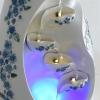 HYQHYX Mirror Waterfall Fountain Indoor Tabletop Fountain Layered Indoor Resin Tabletop Fountain- Tabletop Waterfall Fountain Ornament with Crystal Ball view 2