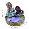 HYQHYX Zen Garden Automatic Desktop Fountain Desktop Fountain Little Monk Zen Atomized Fountain Desk Lucky Flowing Water Fountain view 2