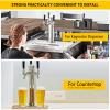 MRbrew 3 Tap Draft Beer Tower, SS 3'' Kegerator Tower & Stainless Core Self-Closing Faucet Pre-assembled Keg Tower Support Countertop and Kegerator Installation for Home, Bar, Party Beer Dispenser view 4