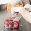 ROYALNA 100ct (8"x4"x18") Large Bread Loaf Packing Bags with Ties, Reusable, Thick Clear Gusseted Grocery Bakery Bags (Large 100ct 8x4x18) view 3