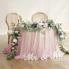 9FT Artificial Eucalyptus Garlands, Faux Dusty Rose Greenery Garland, Wedding Arch Flowers Vines for Party Table Home Decor view 3