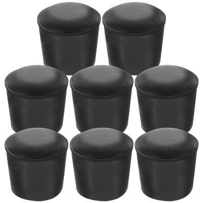 40 Pcs Tripod Leg Protectors Placemat Feet Tips Rubber Feet Round Rubber Leg Caps Kitchen Essentials Caps for Pads Placemat Protection Household