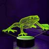 Jinnwell 3D Frog Night Light Lamp Illusion Night Light 16 Color Changing Table Desk Decoration Lamps Gift Acrylic Flat ABS Base USB Cable Toy view 3