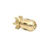DTREEL Brass Torpedo Model Miniature Statue Ornament, Copper Missile Profile Sculpture Office Home Study Desktop Decoration view 1