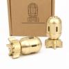 DTREEL Brass Torpedo Model Miniature Statue Ornament, Copper Missile Profile Sculpture Office Home Study Desktop Decoration view 2