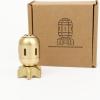DTREEL Brass Torpedo Model Miniature Statue Ornament, Copper Missile Profile Sculpture Office Home Study Desktop Decoration view 3
