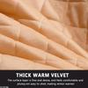 Luxury Velvet Bed Skirts Full /King/Queen 3 Piece Quilted Mattress Protective Cover with 2 Pillow, Thick Cover Bed Skirt with Bedskirt, 18 Inches Deep Ruffle Drop Fitted Sheet Bedspread ( Color : #3 , view 4