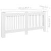 GOLINPEILO White Radiator Cover Heating Cabinet Shelf, MDF Heating Cover Cabinet, Home and Office Heater Heating Side Stand Radiator Cover Cabinet Shelf, Vertical Design, 67.7"x7.5"x32.1" view 2