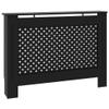GOLINPEILO MDF Household Living Room Heater Heating Side Stand Radiator Cover Cabinet Shelf, Radiator Cover Heating Cabinet Shelf, Black/Cross Style, 44.1"x7.5"x32.1" view 3