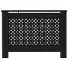 GOLINPEILO MDF Household Living Room Heater Heating Side Stand Radiator Cover Cabinet Shelf, Radiator Cover Heating Cabinet Shelf, Black/Cross Style, 44.1"x7.5"x32.1" view 4