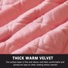 Luxury Velvet Bed Skirts Full /King/Queen 3 Piece Quilted Mattress Protective Cover with 2 Pillow, Thick Cover Bed Skirt with Bedskirt, 18 Inches Deep Ruffle Drop Fitted Sheet Bedspread ( Color : #26 view 3