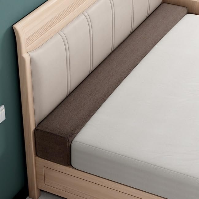 QCLUEU Bed Gap Filler,Mattress for Single/Double/King Bed,High-Density 45D Sponge, Removable and Washable Cover,Mattress Extender Filler for Headboard Gap, Bed Space Crack, Wall