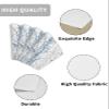 Abstract Branch Wedge Shaped Placemats for Dining Table Set of 6, Gray and Blue Gradient Round Table Placemats Washable Table Mats for Kitchen Farmhouse Hotel view 2