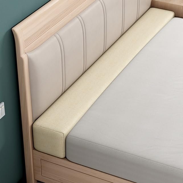 QCLUEU Bed Gap Filler,Mattress for Single/Double/King Bed,High-Density 45D Sponge, Removable and Washable Cover,Mattress Extender Filler for Headboard Gap, Bed Space Crack, Wall