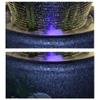 Small Indoor Water Fountain Water Features Outdoor Table Fountain Large Decorative Fountain with Goldfish Lotus Pattern Floor Egg Shape Fountain Waterfall view 2