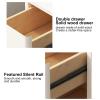 9.8~15.7inch Width Nightstands Modern Night Table with 2 Drawers Night Stand Bedside Tables Narrow Nightstand (Color : White, Size : 13.8x15.7x19.7in) view 4